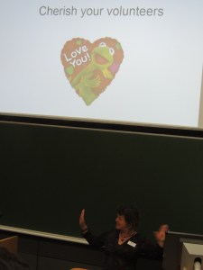 Angie Julian of ARGUK delivers words of wisdom